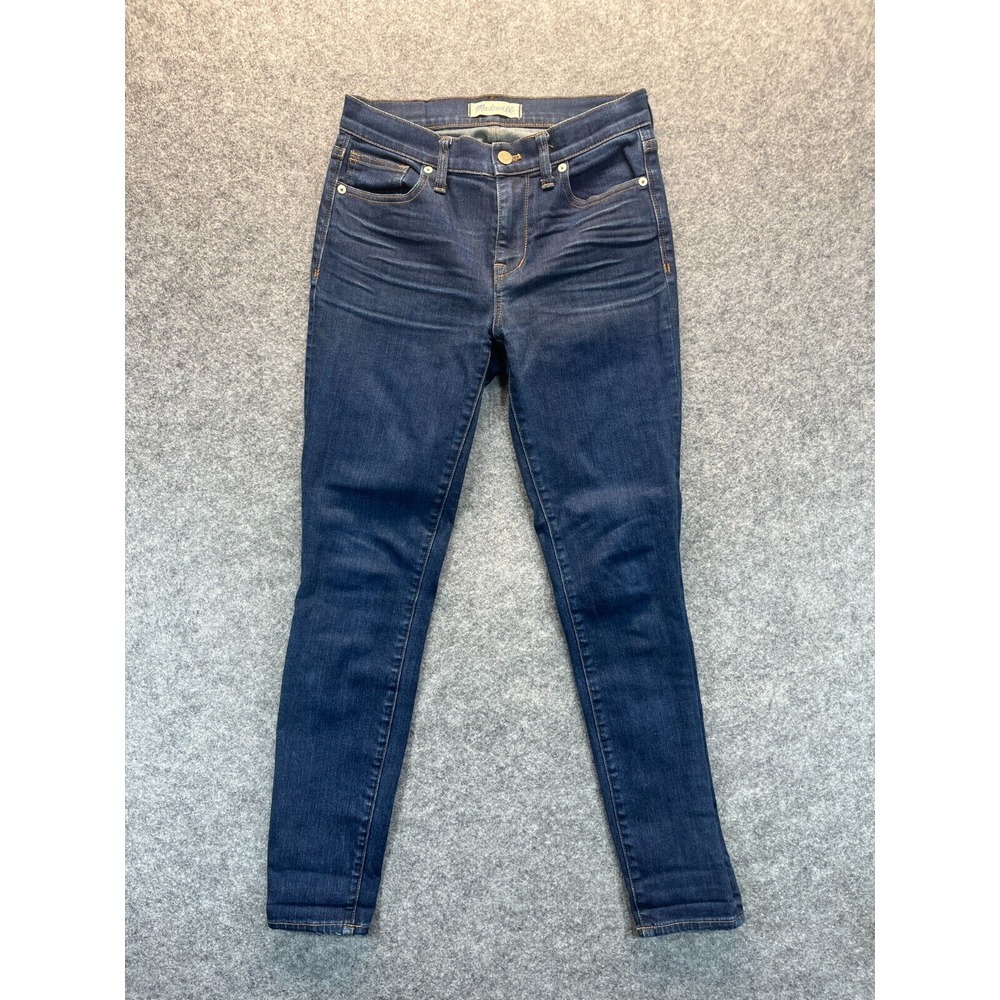 Madewell Jeans Women's 26 High Riser Skinny Dark Blue Stretch Denim